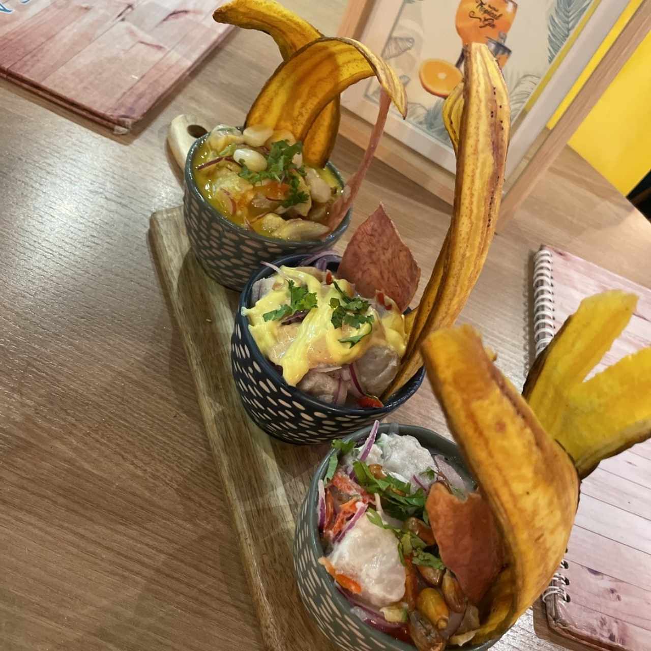 Degustación de tres Ceviches