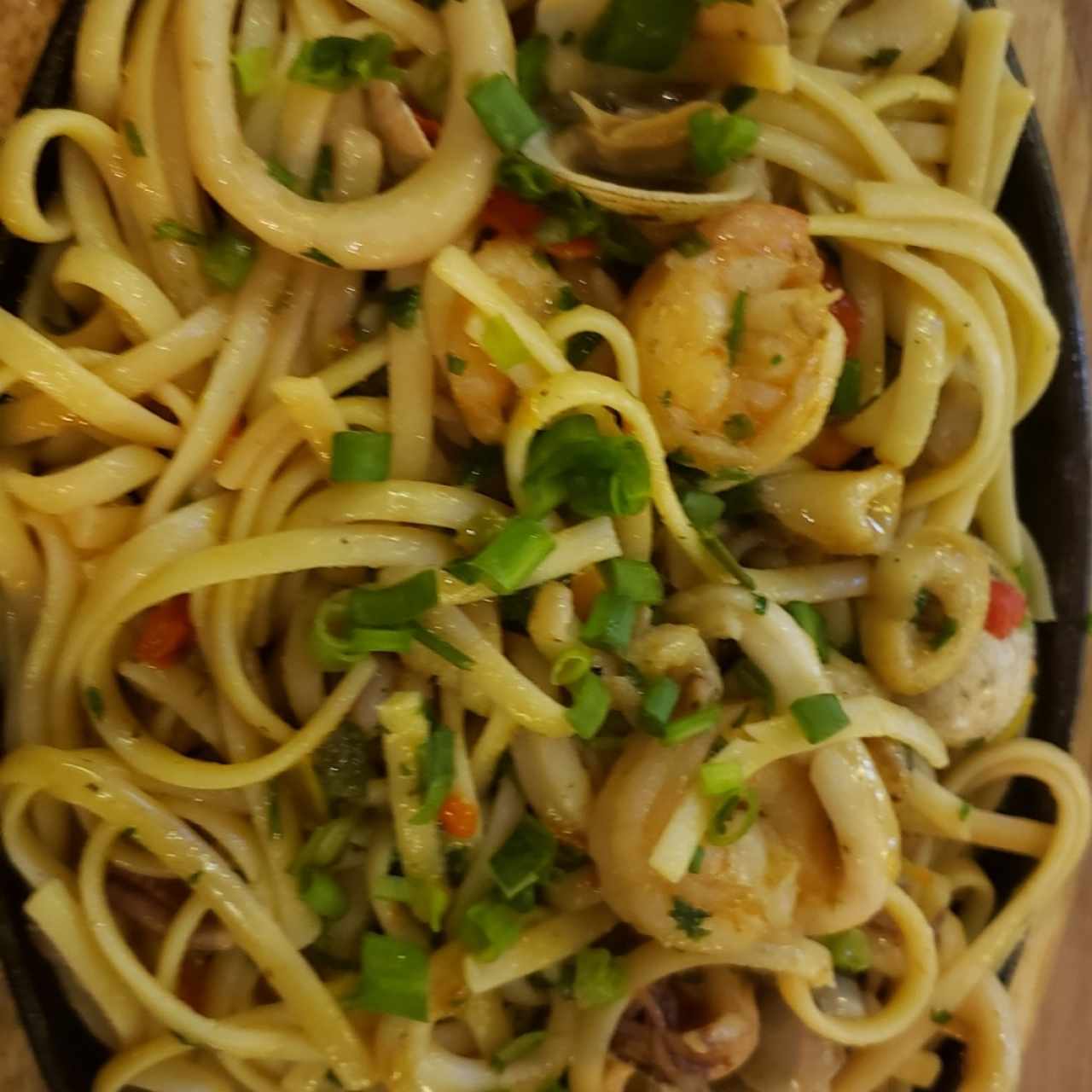 linguini de mariscos