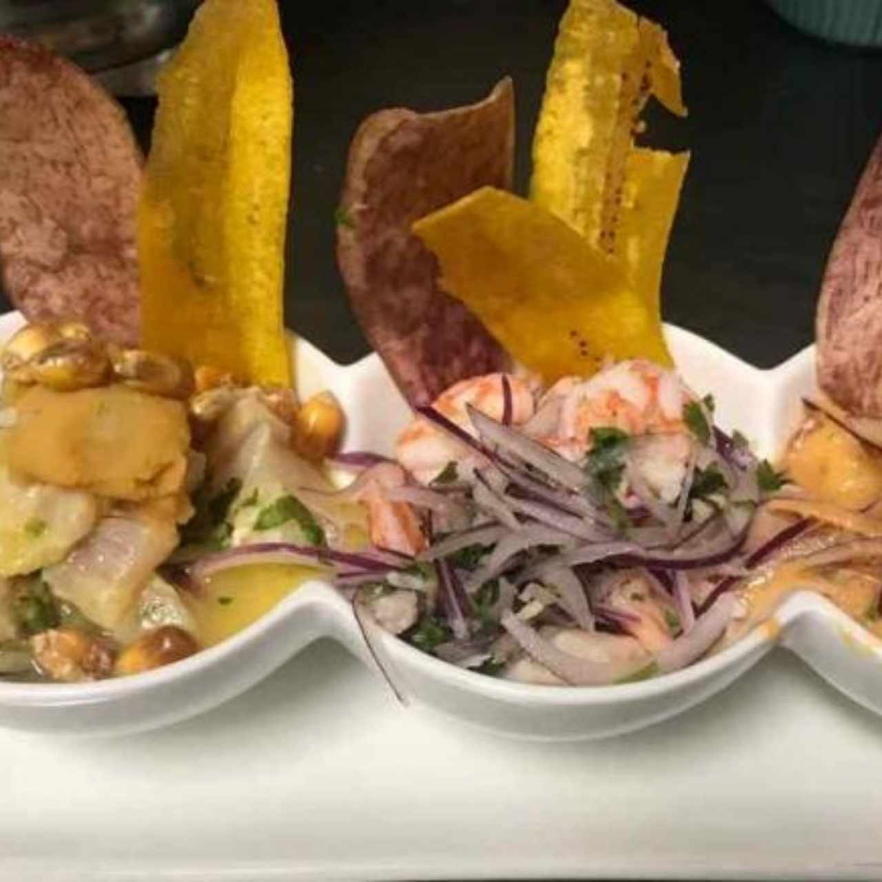 Degustación de tres Ceviches