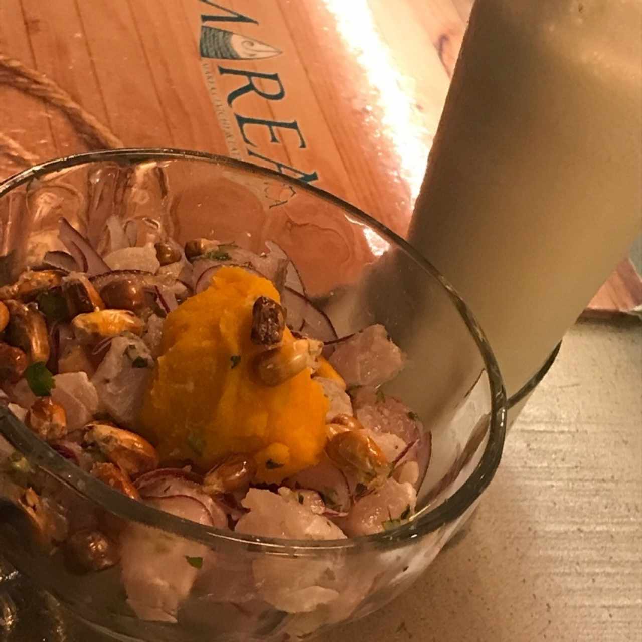 ceviche con paracones