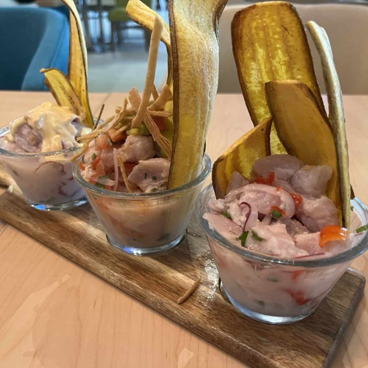 Degustación de tres Ceviches