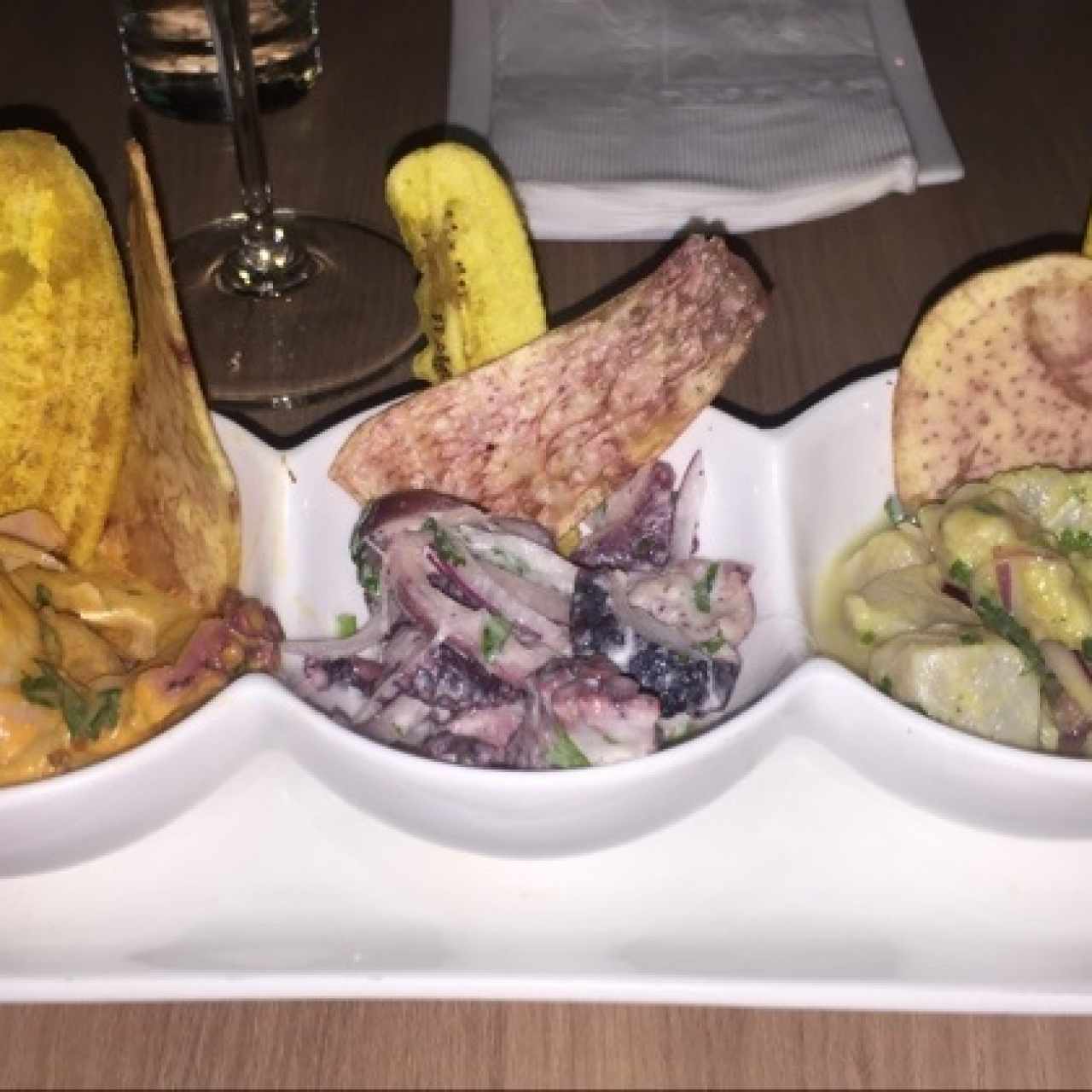 Degustación de tres Ceviches