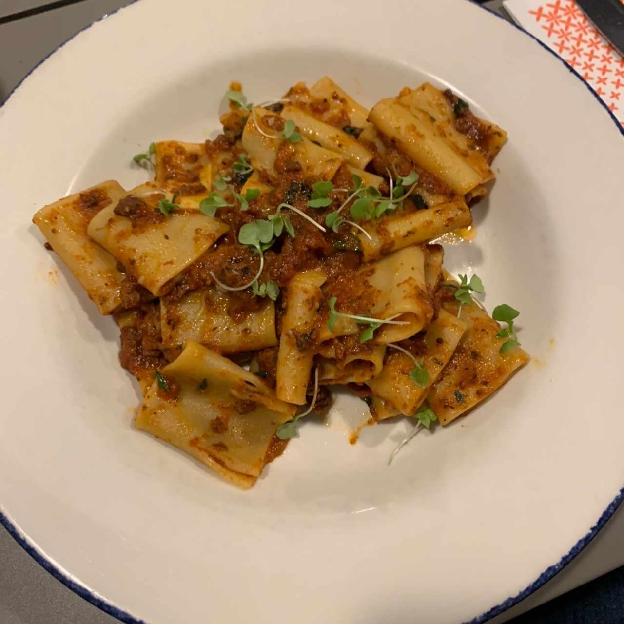 Pastas - Paccheri Alla Bolognesa