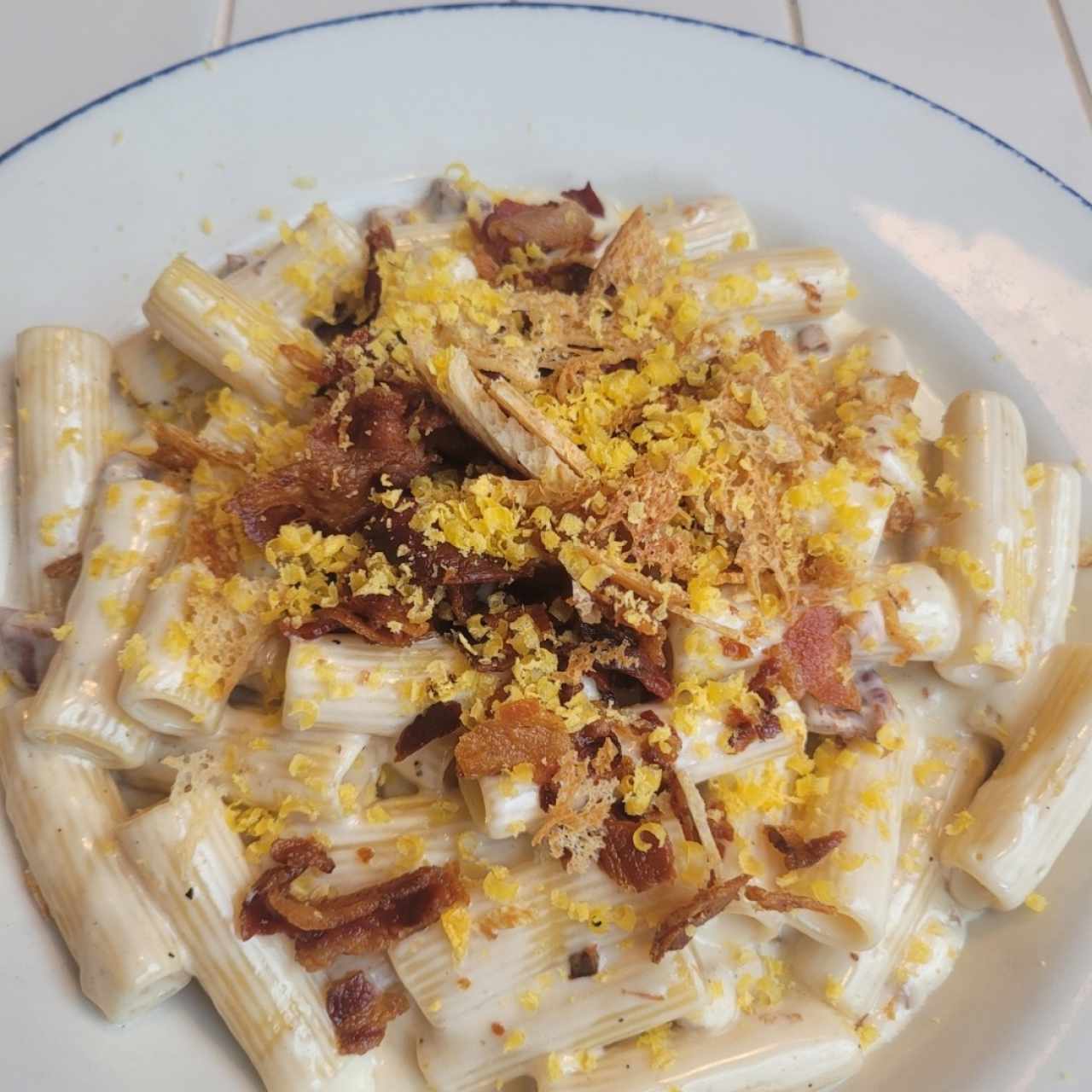 Rigatoni Ni Carbonara Ni Alfredo