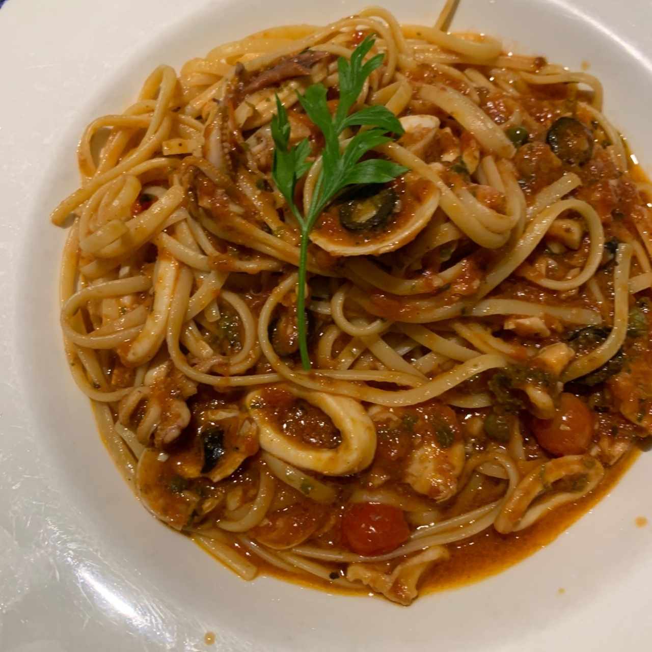 Linguini frutos del mar