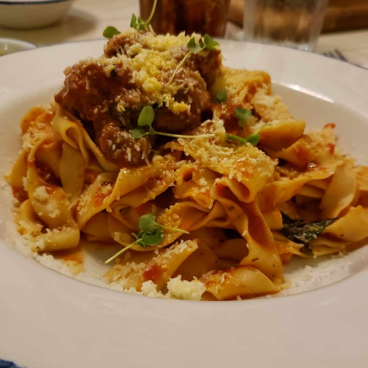 Tagliatelle & polpette 