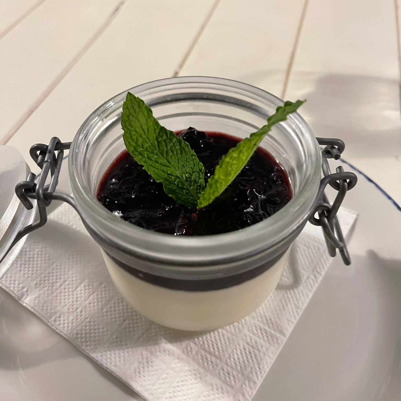 Pannacotta de frutos rojod