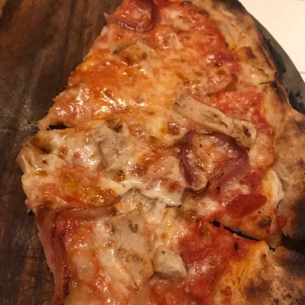 pizza de pollo