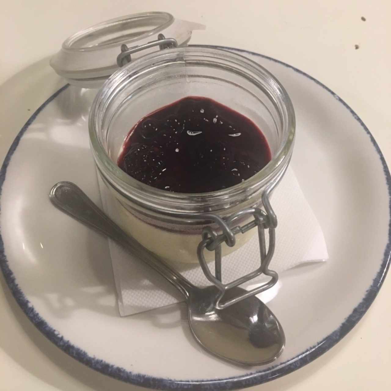 Panacotta de frutos rojos