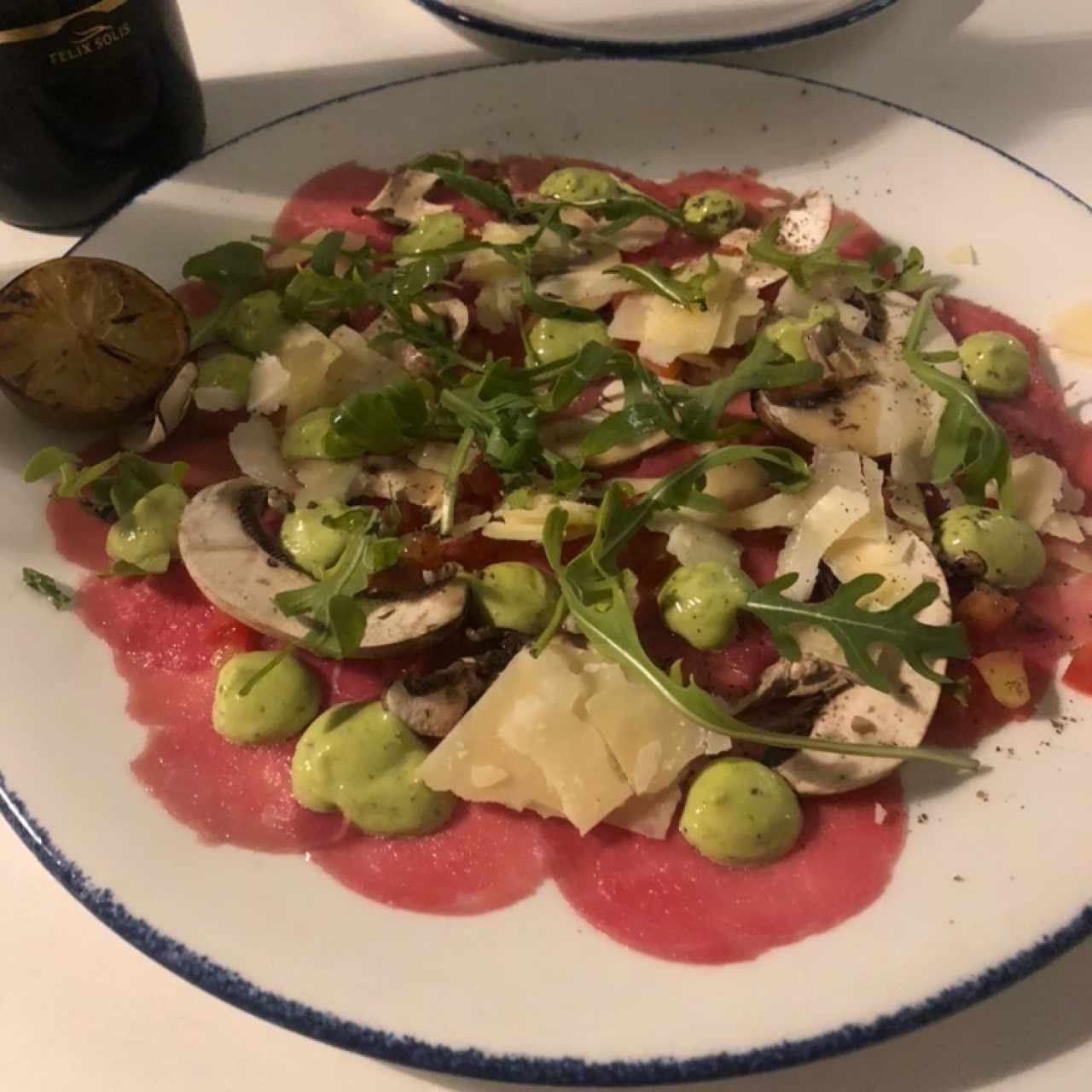 carpaccio de res