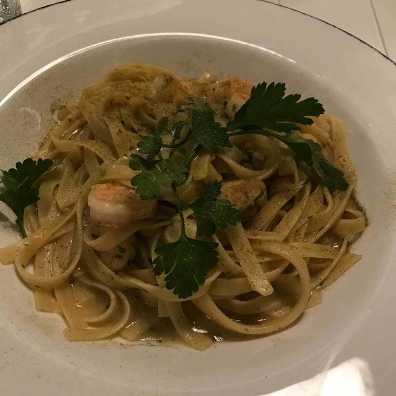 Fetuccini con calamares