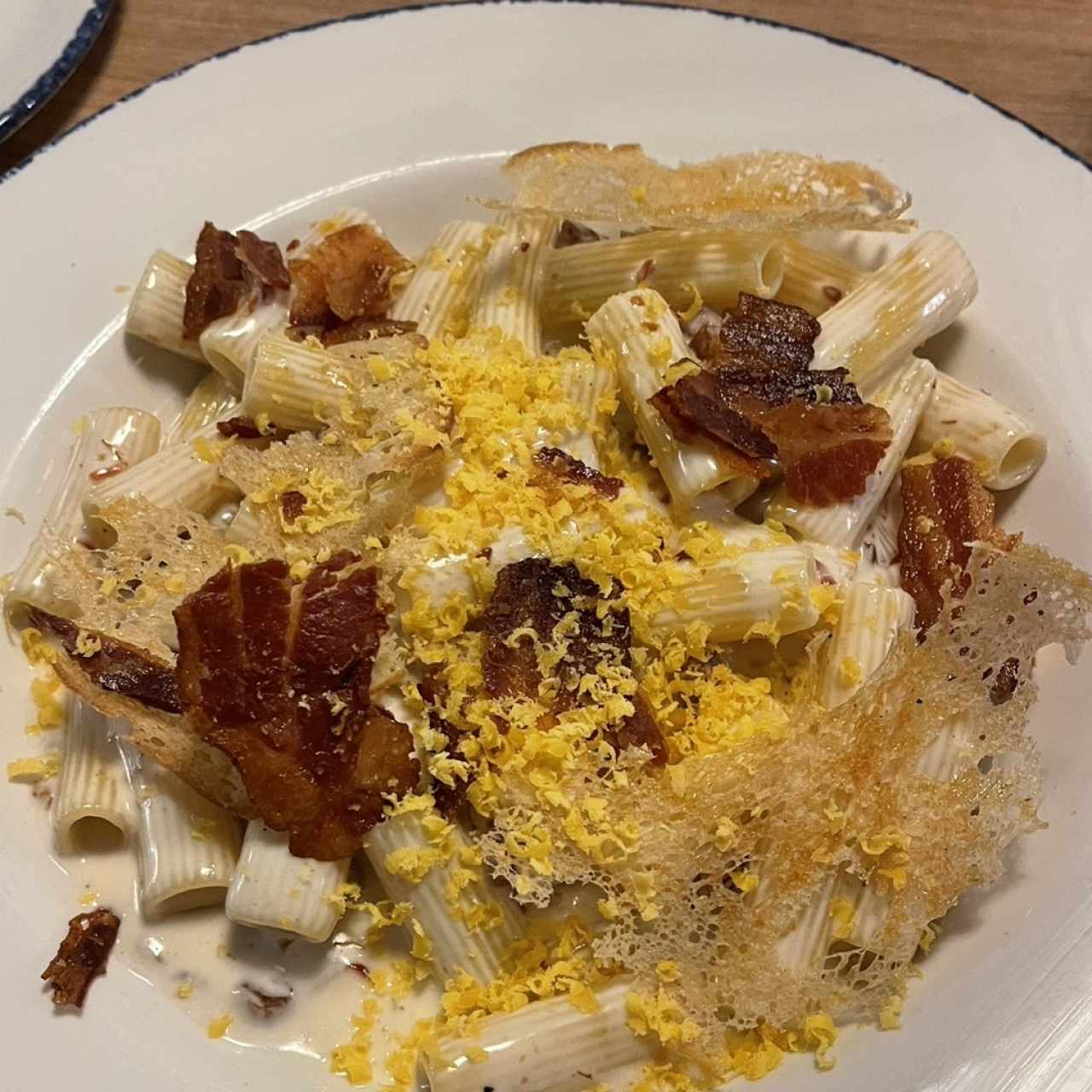 Rigatoni Ni Carbonara Ni Alfredo