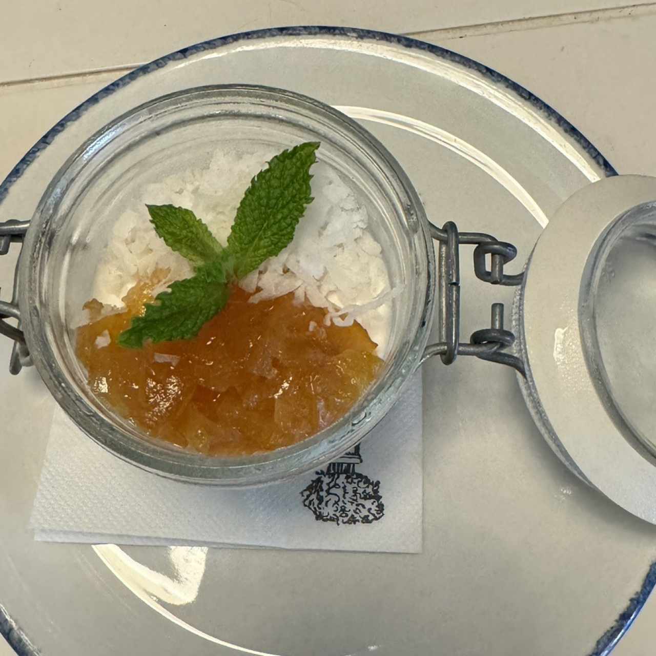 Pannacotta de piña colada