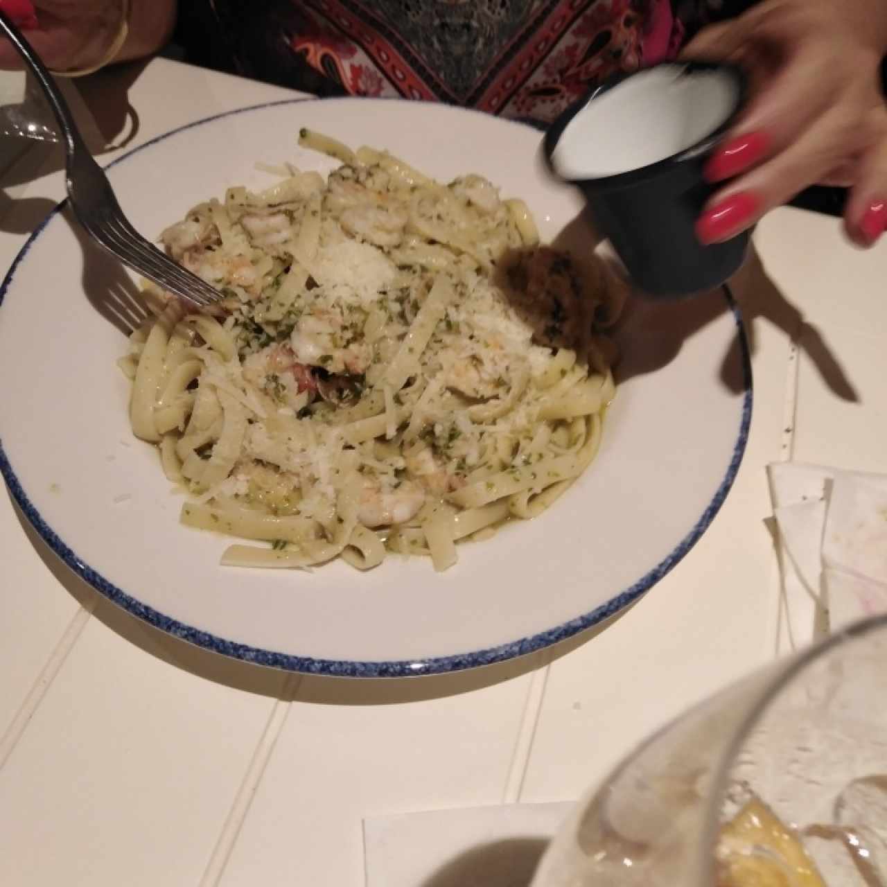 Fetuccini Aglio, Olio E Gamberetti