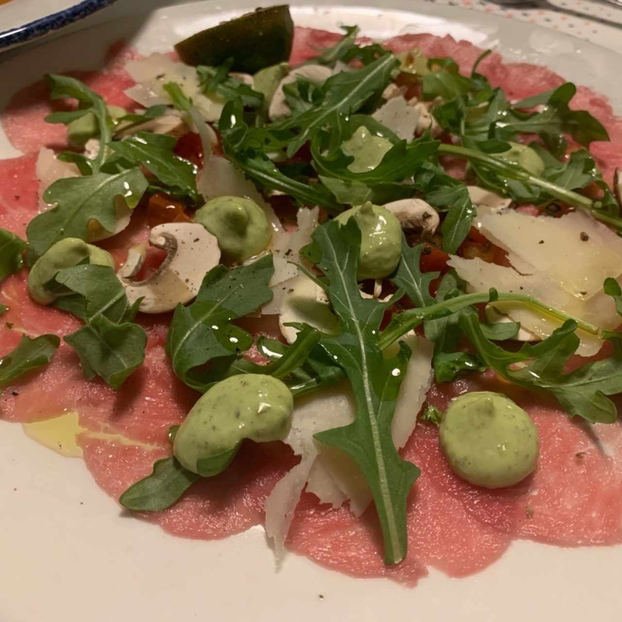 carpaccio di manzo 