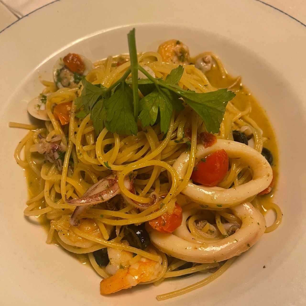 Linguini frutos del mar