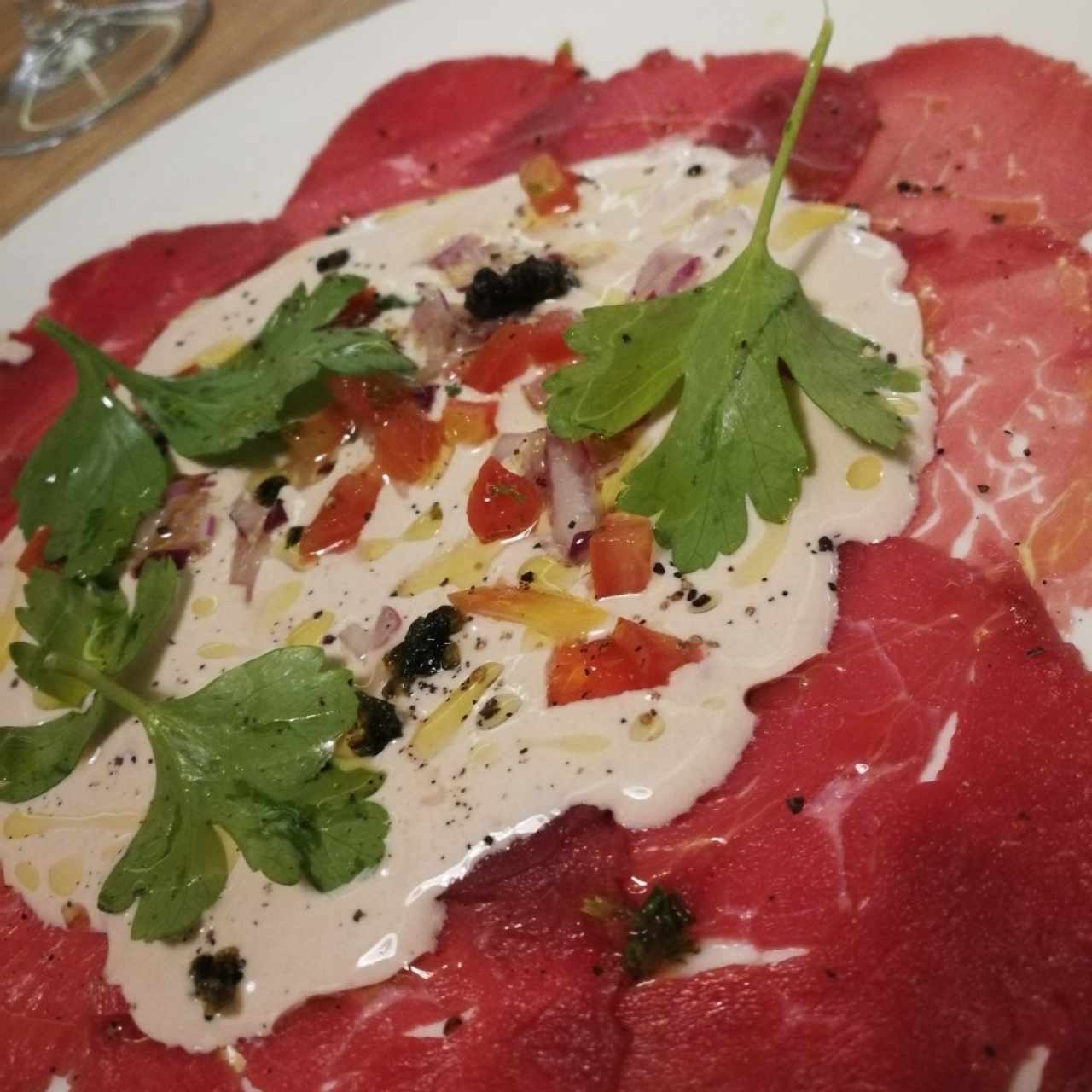 carpaccio de res