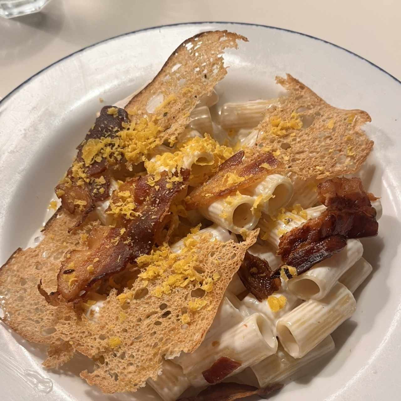 Rigatoni Ni Carbonara Ni Alfredo