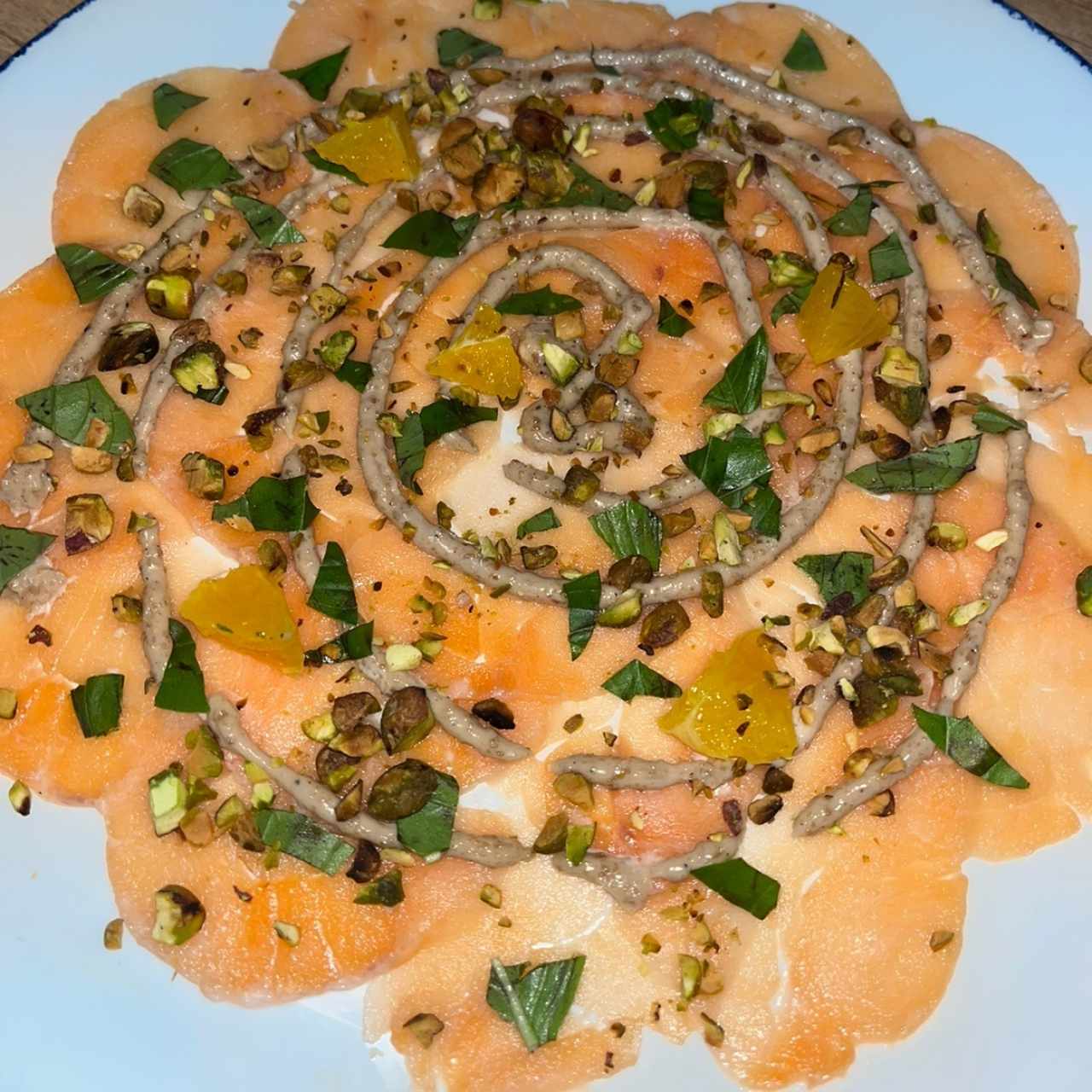 Carpaccio de salmon