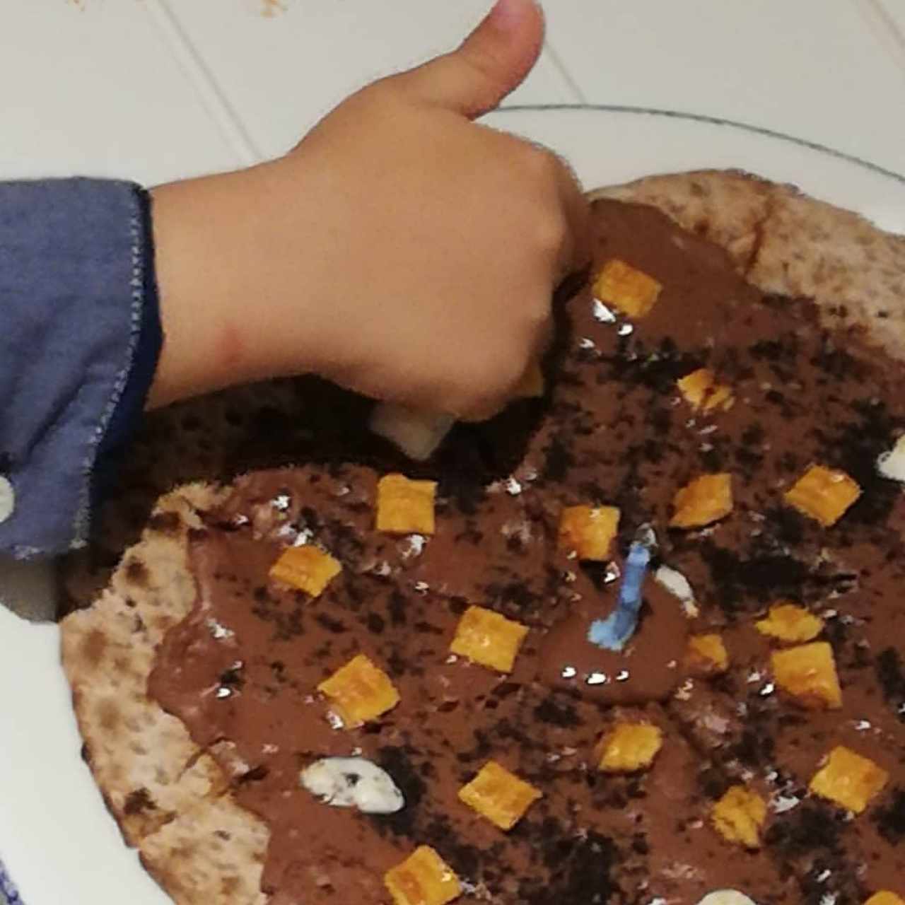 Pizza de nutella 