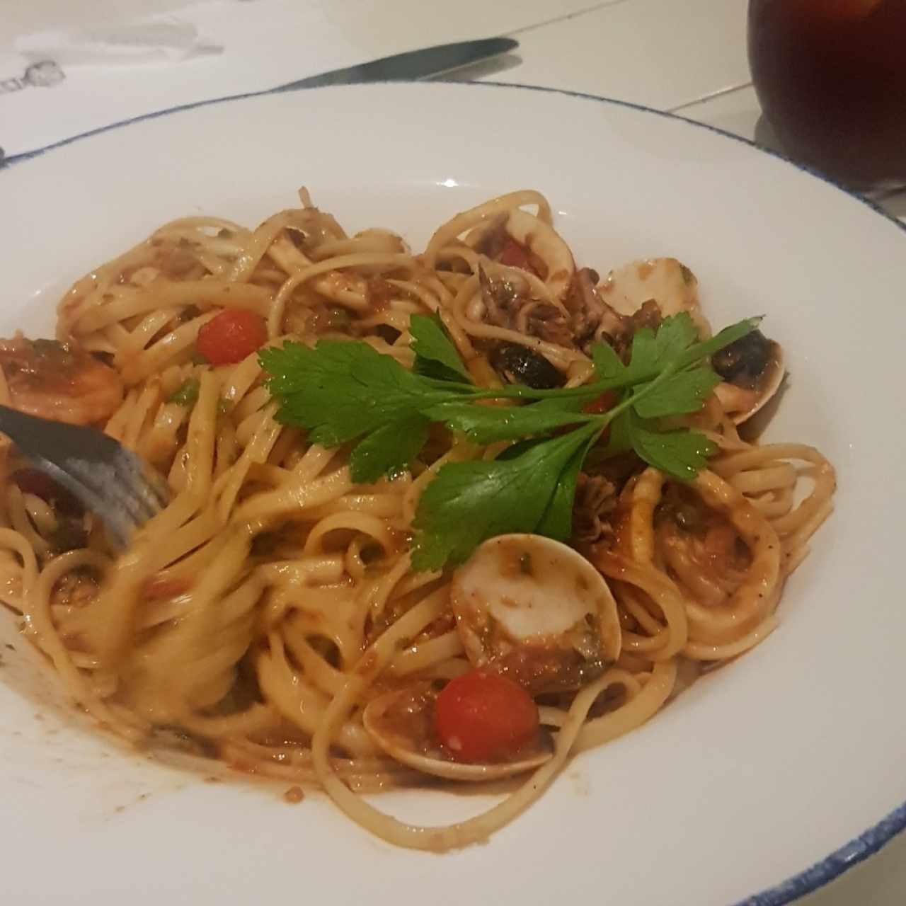 Linguini frutos del mar