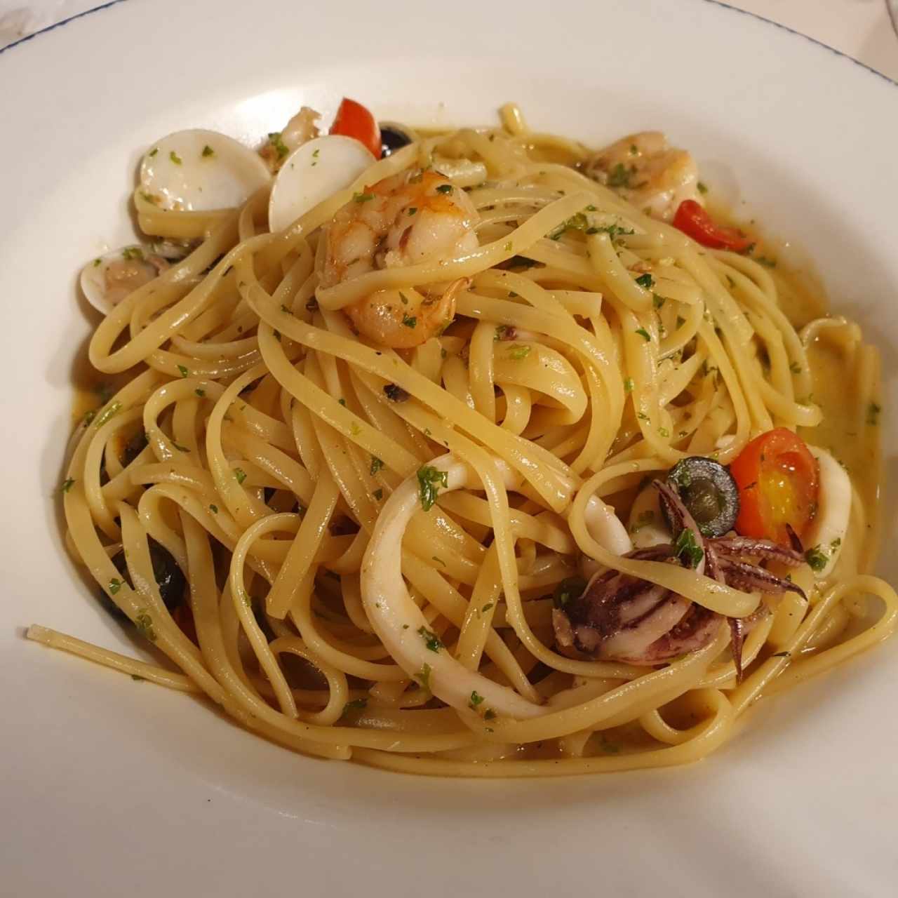 pasta de mariscos