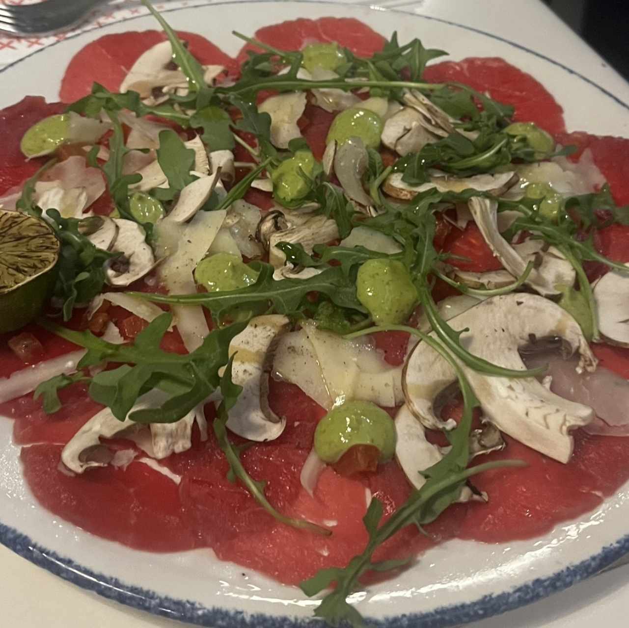 Carpaccio Di Manzo