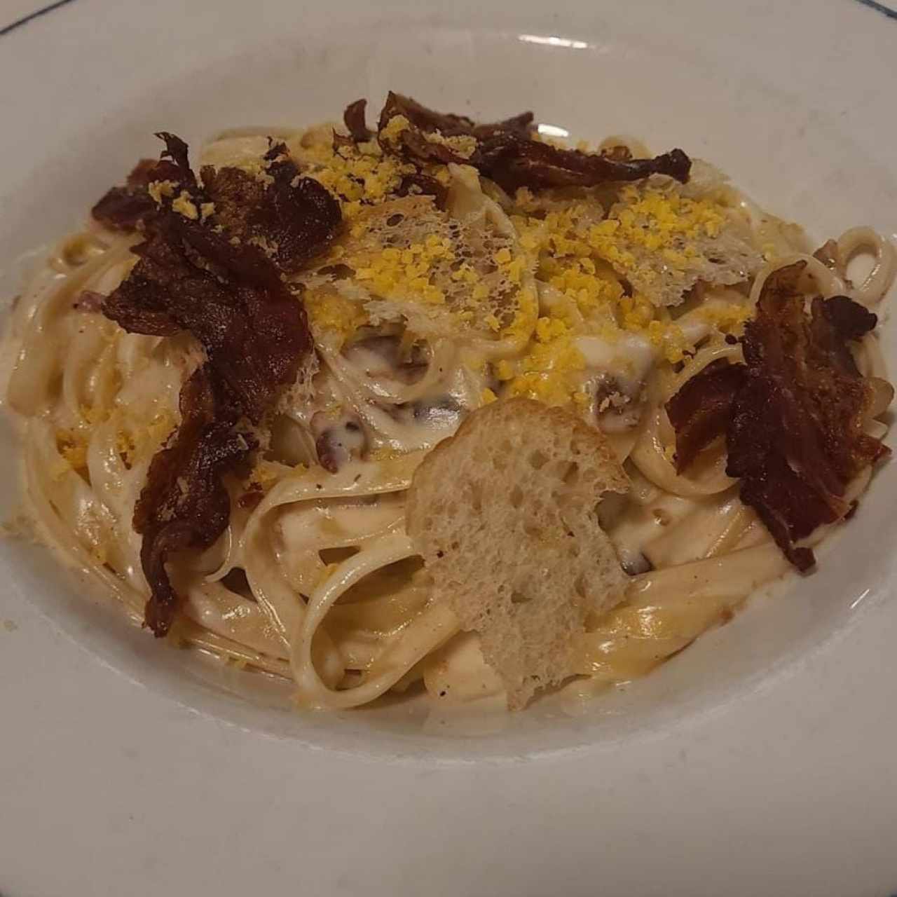 Rigatoni Ni Carbonara Ni Alfredo