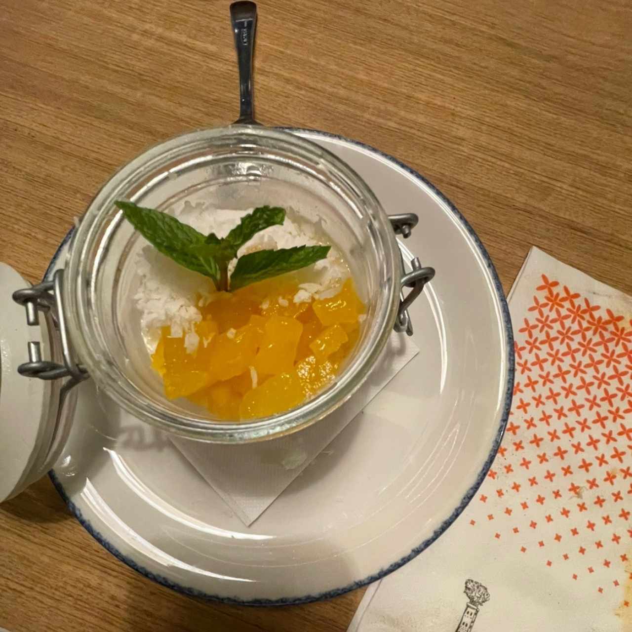 Pannacota de piña colada