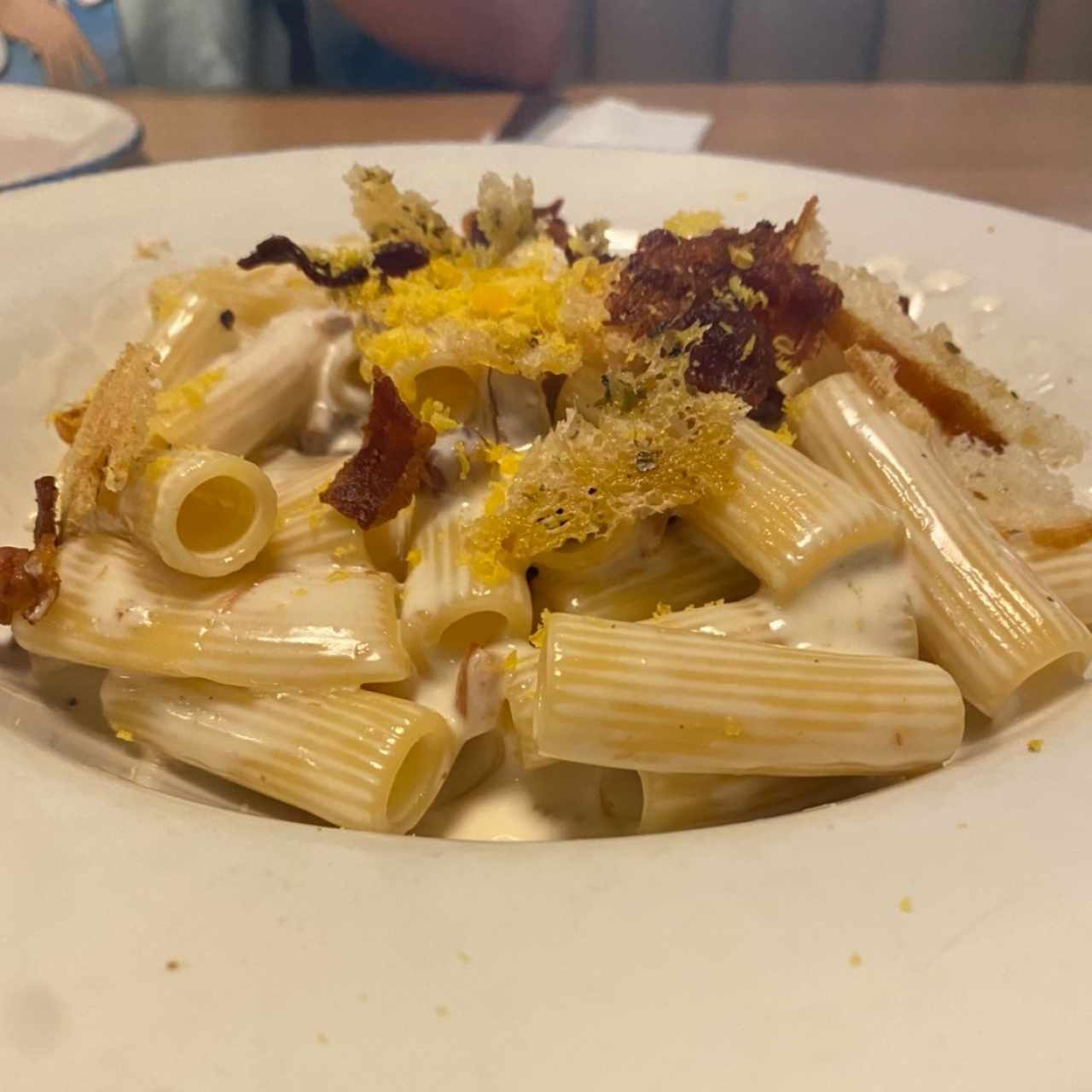 Rigatoni Ni Carbonara Ni Alfredo