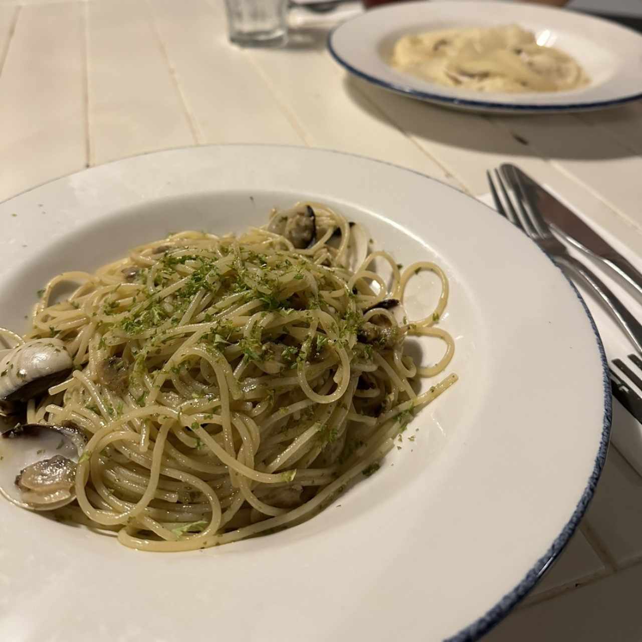 Spaguetti alla Vongole Olio Gluten Free