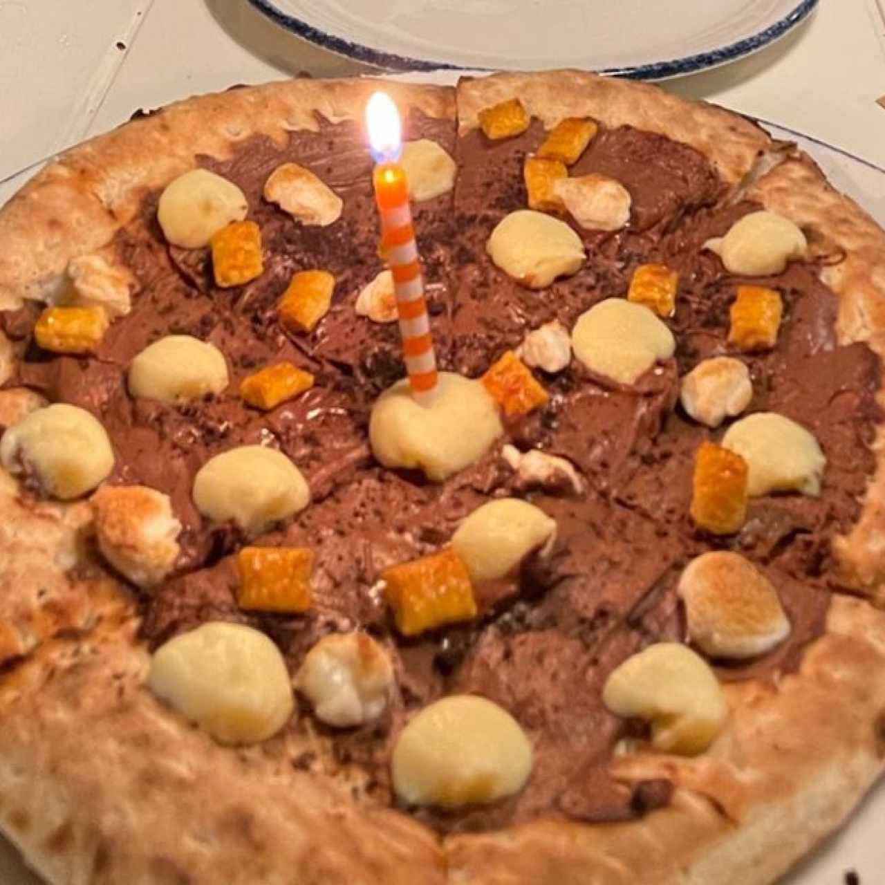 pizza de nutella