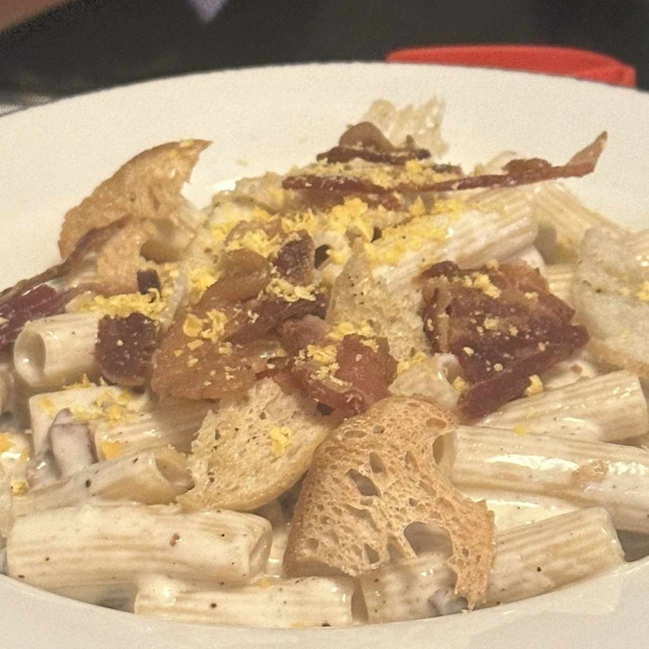 Rigatoni Ni Carbonara Ni Alfredo