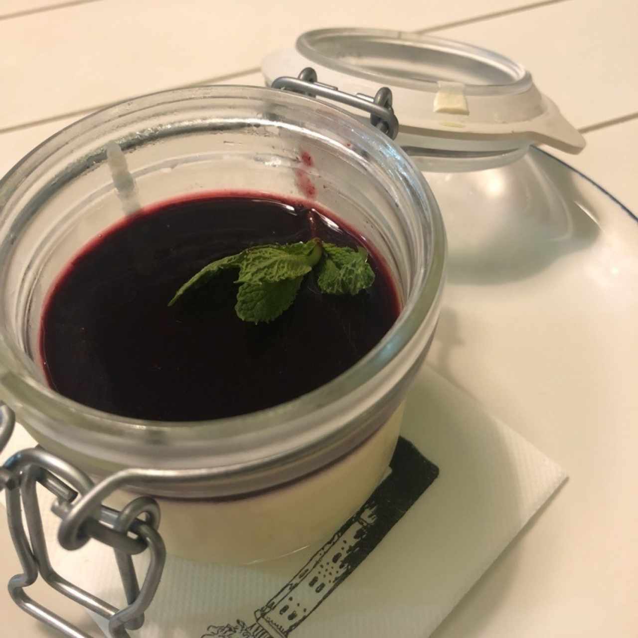 Panna cotta de frutos rojos 