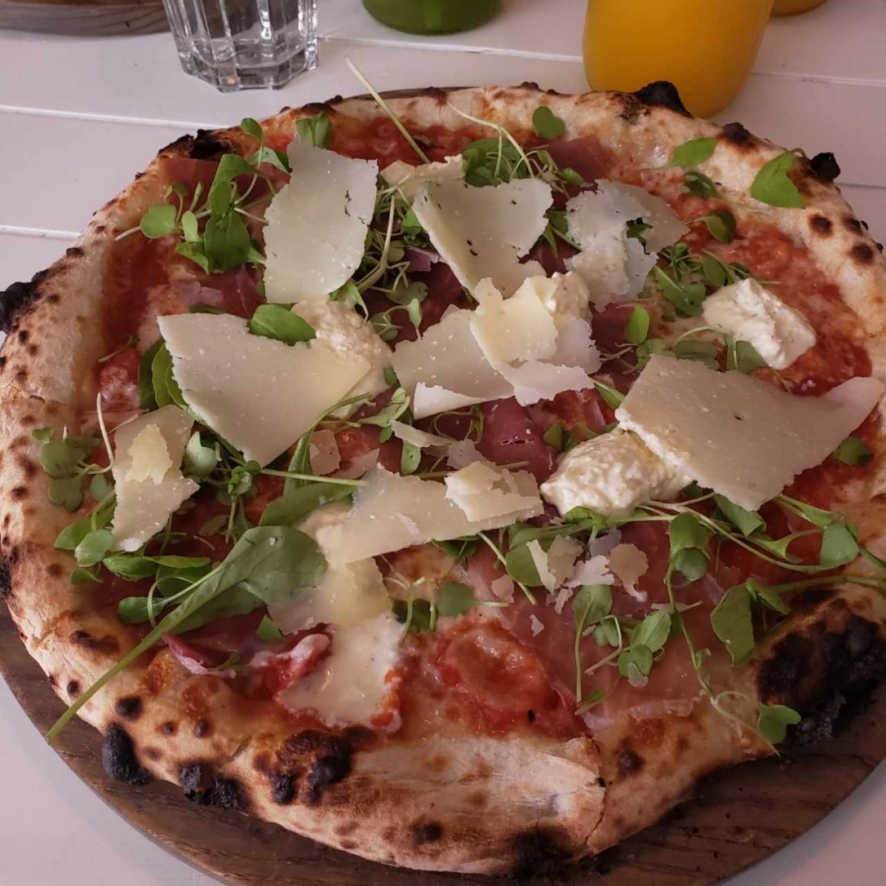 pizza de rúcula 