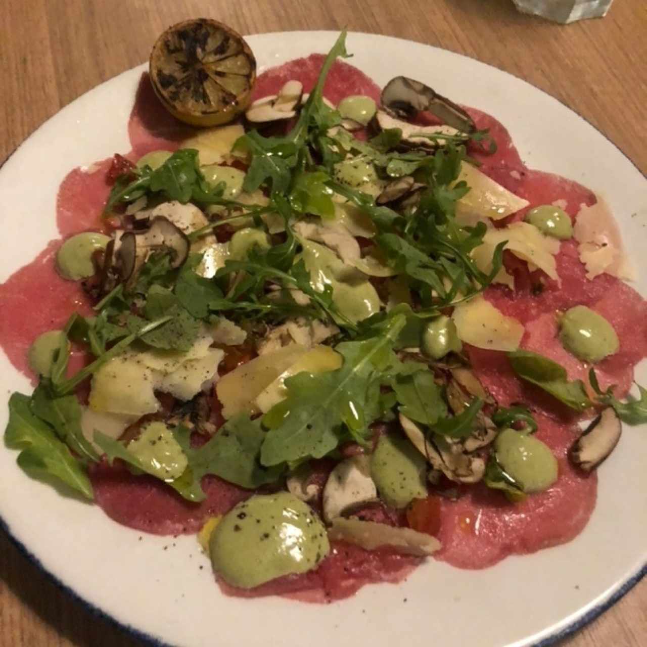 Carpaccio de res 