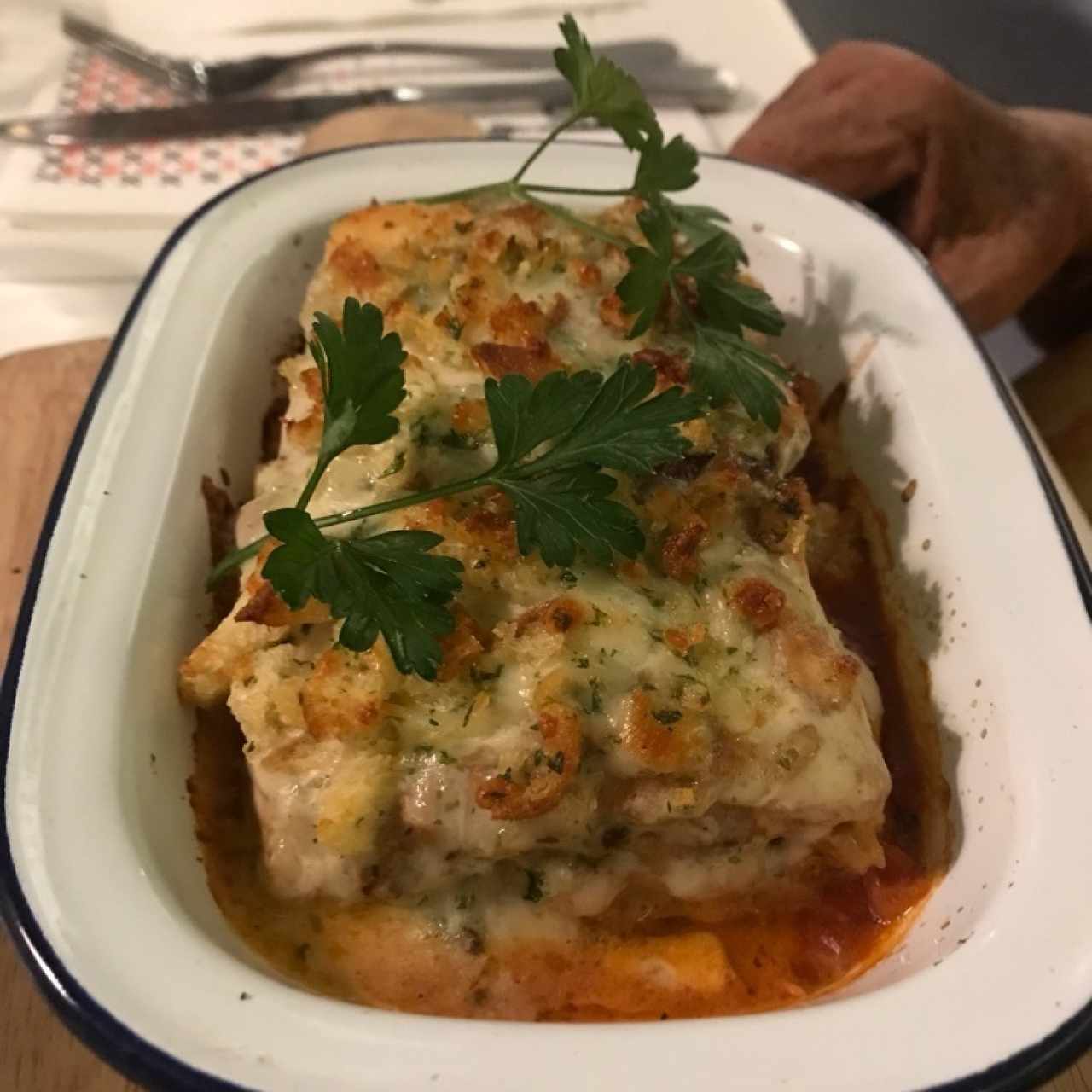 lasagna de pollo