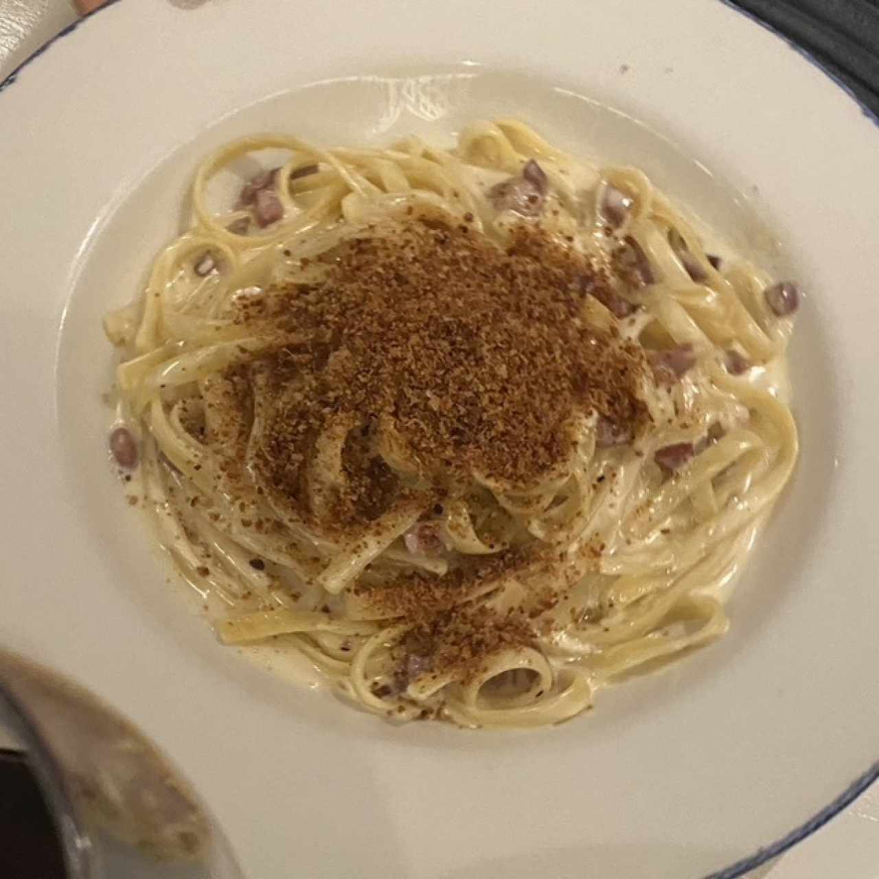 Fetuccini Alfredo e Prosciutto