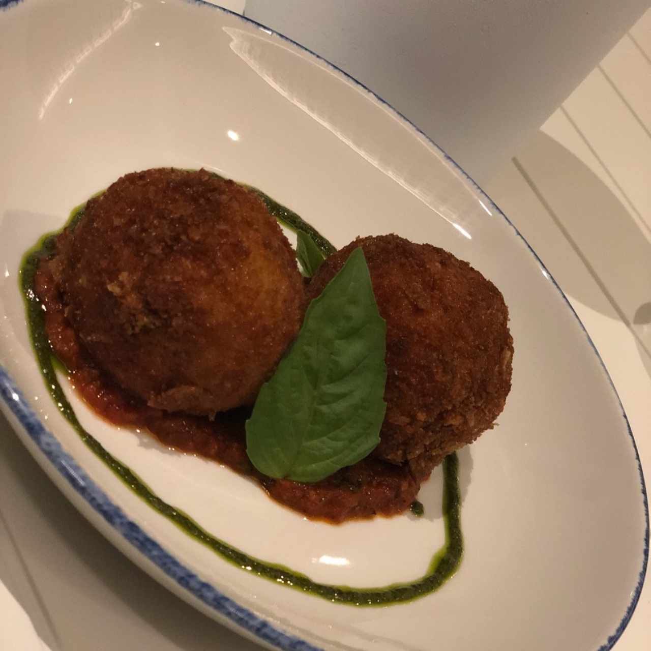 Arancini con estofado de osobuco