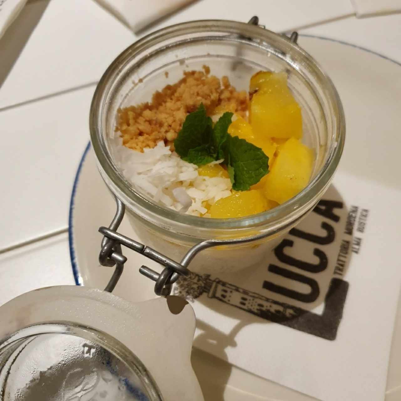 panacotta de piña colada