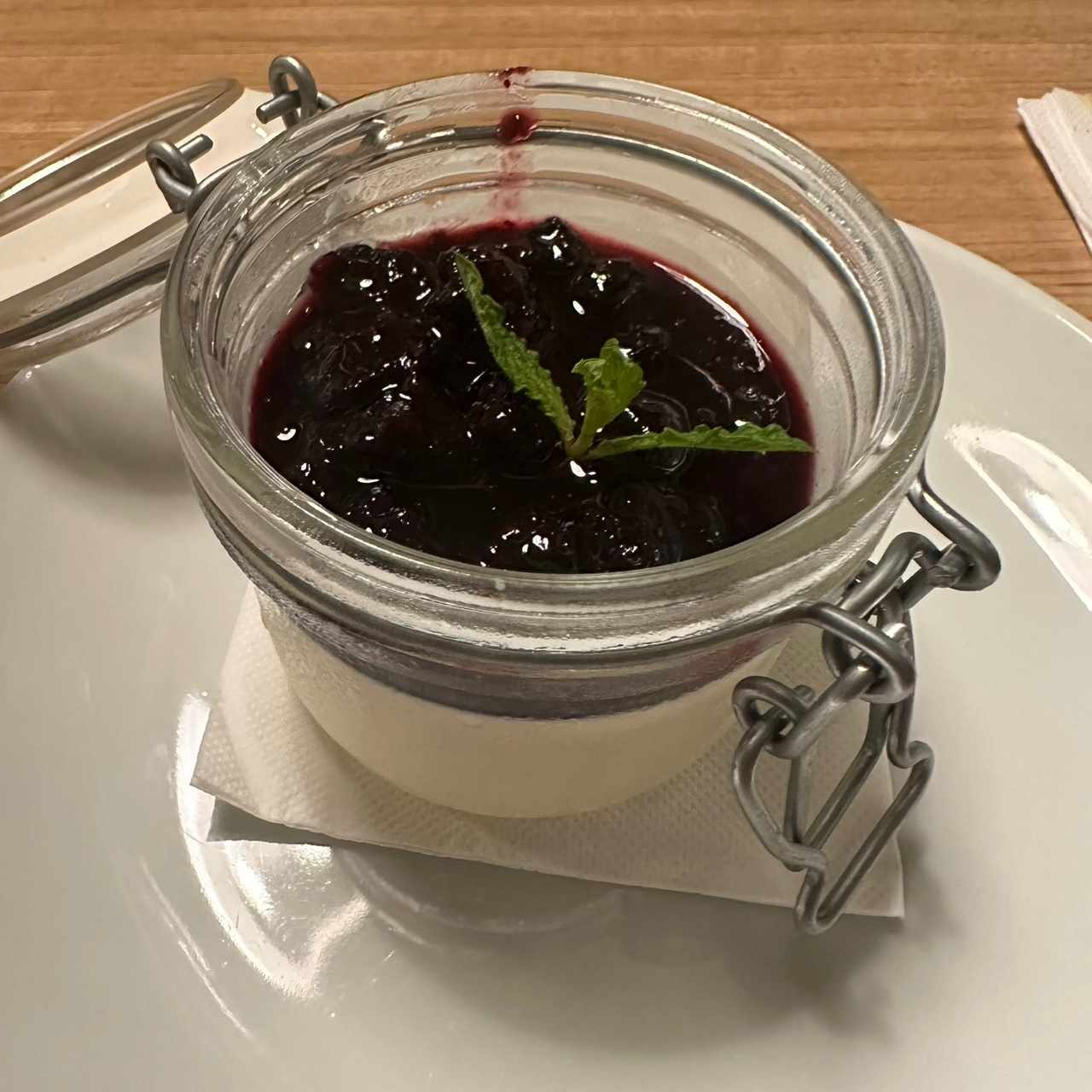 Pannacotta de frutos rojod