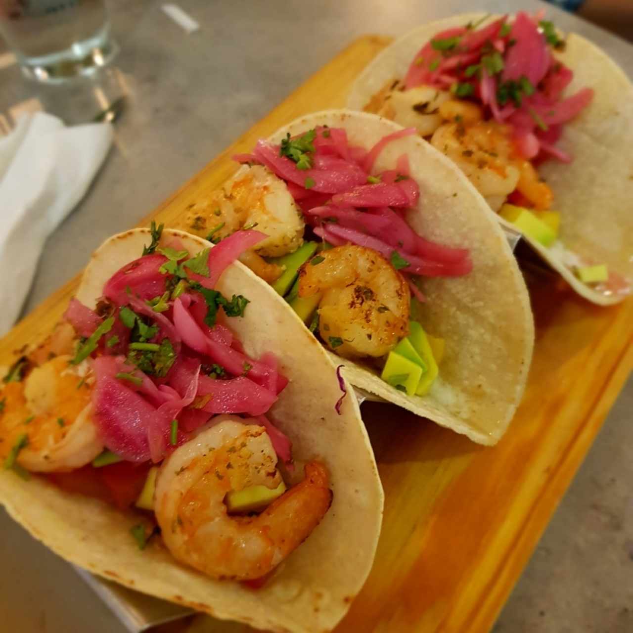 Tacos de camarones