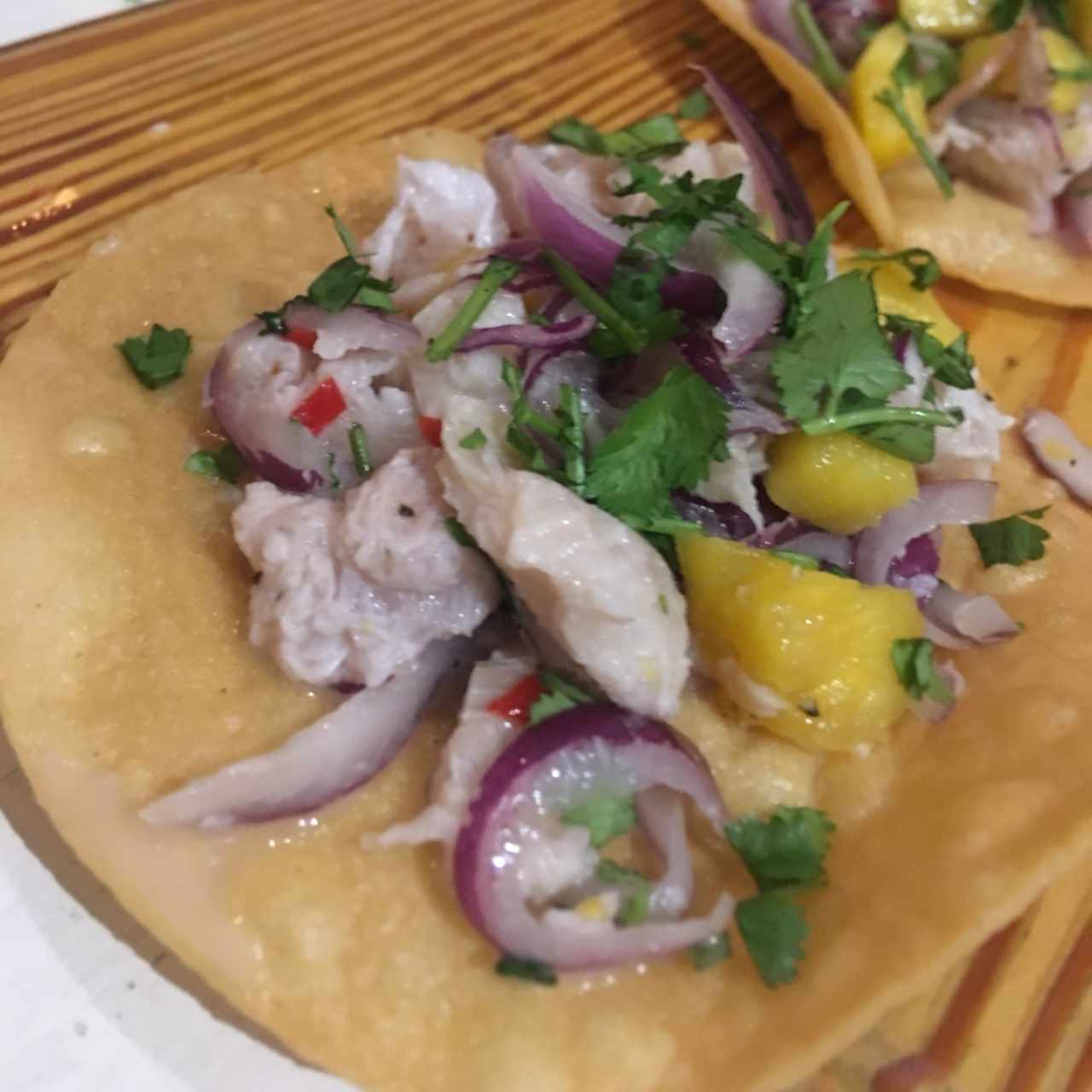 Tacos de ceviche