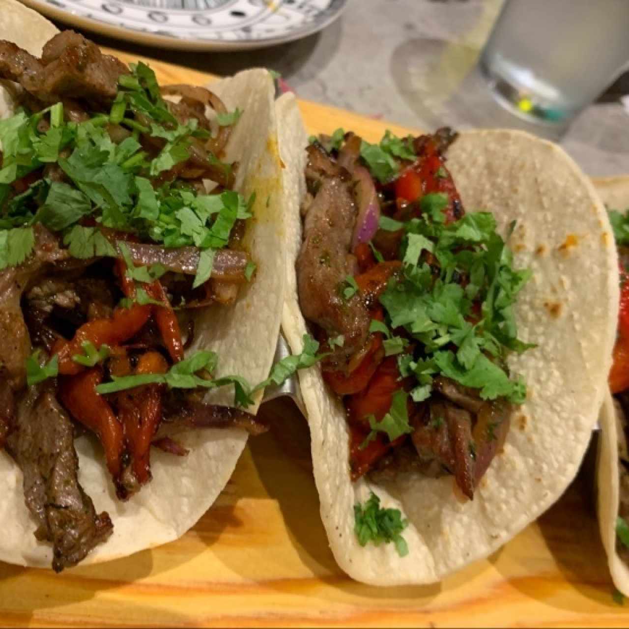 tacos con entraña