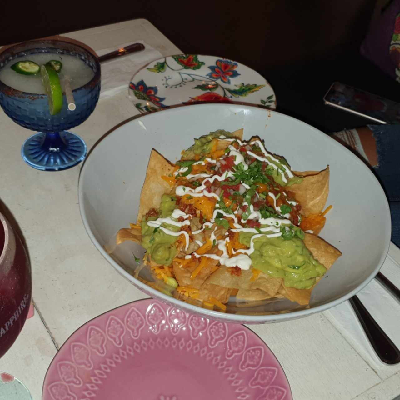 nachos para 2 y margarita frozen