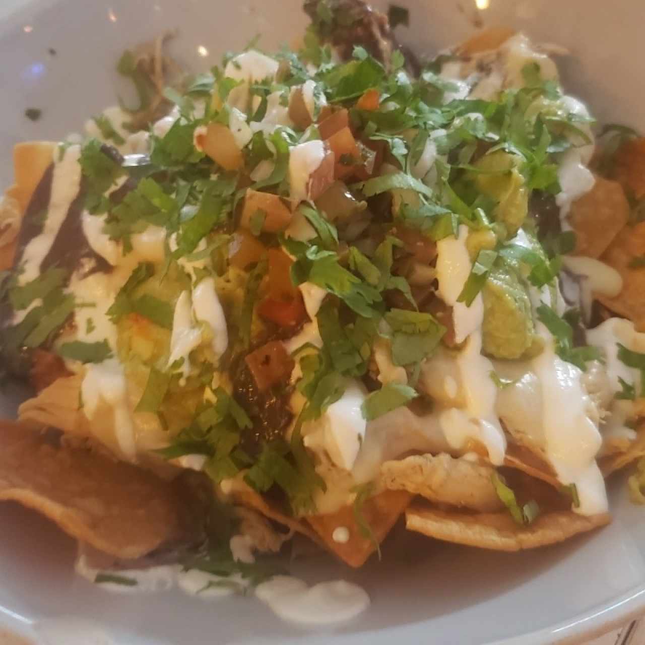 nachos de pollo