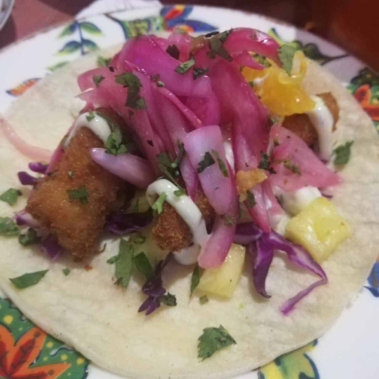 Taco de pescado