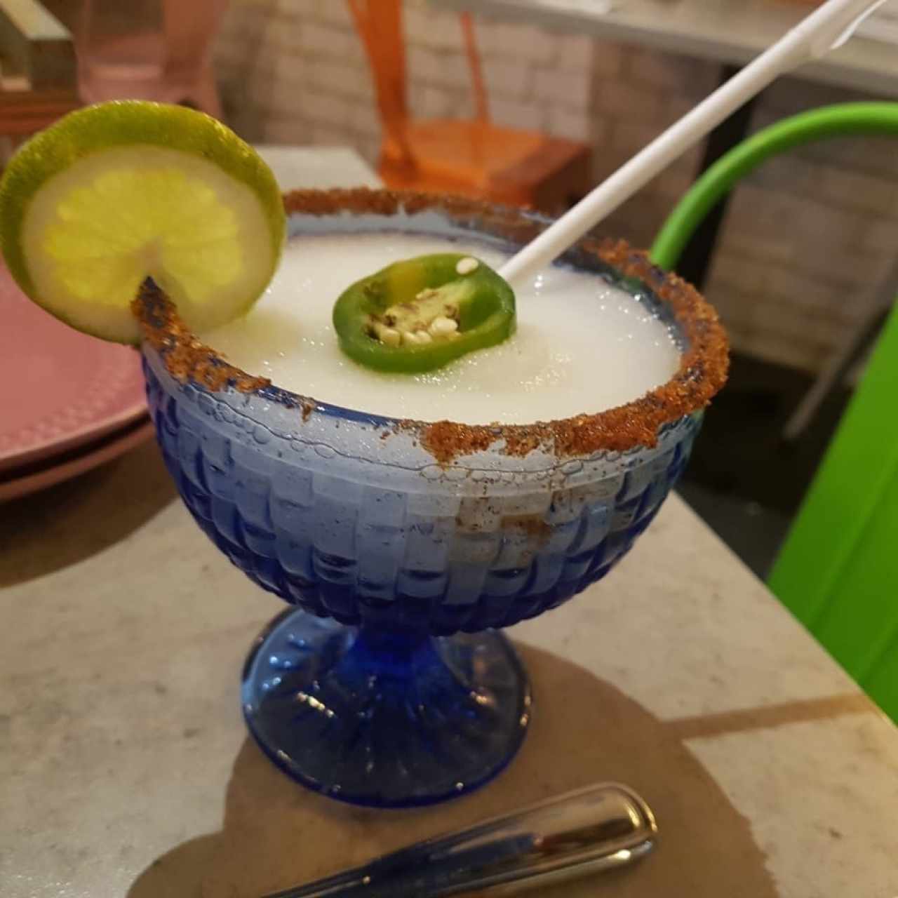 Margarita de limón (Con carrizo eco-friendly)