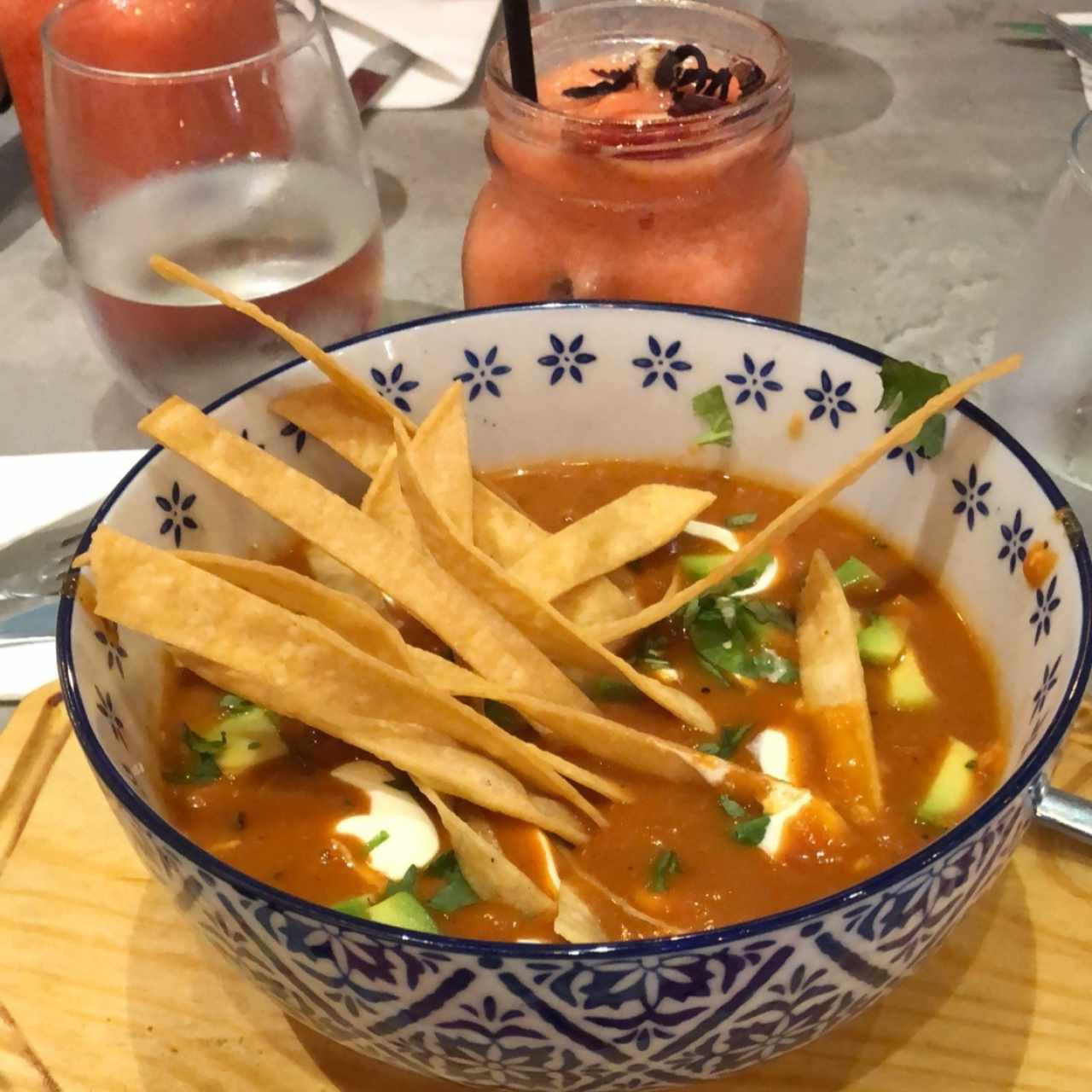 sopa de tortilla