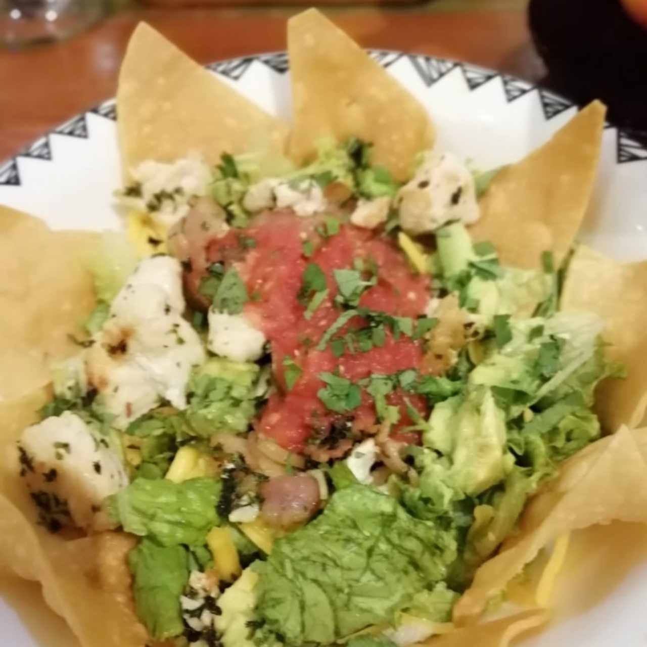 Nachos con pollo